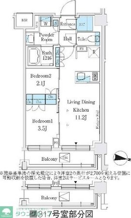 J.GRAN Court 品川西大井WESTの物件間取画像
